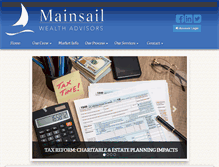 Tablet Screenshot of mainsailwealthadvisors.com